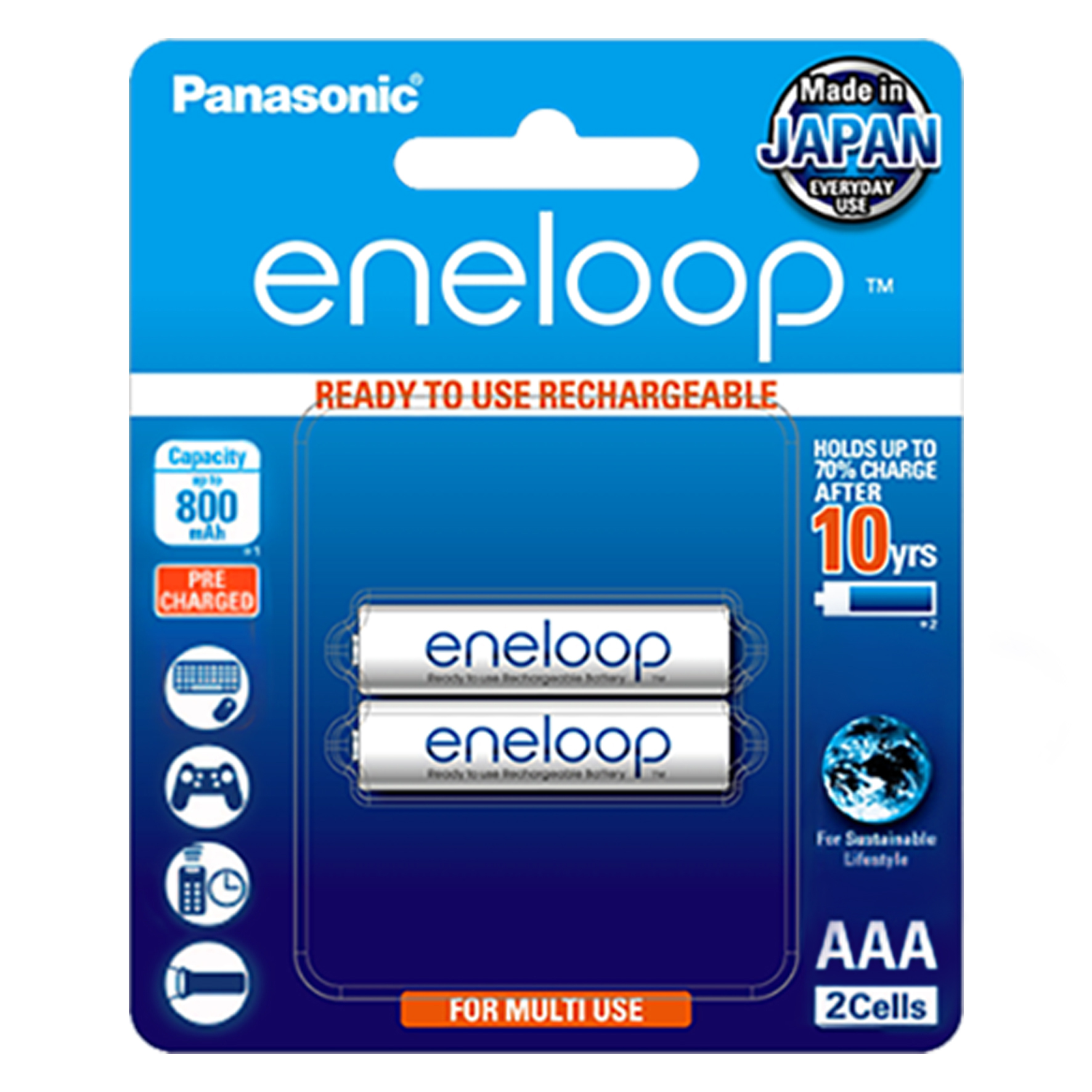 Pin sạc AAA Panasonic Eneloop 800 mAh