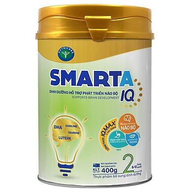 Sữa bột Smarta IQ 2 900g Dinh dưỡng hỗ trợ phát triển não bộ cho bé
