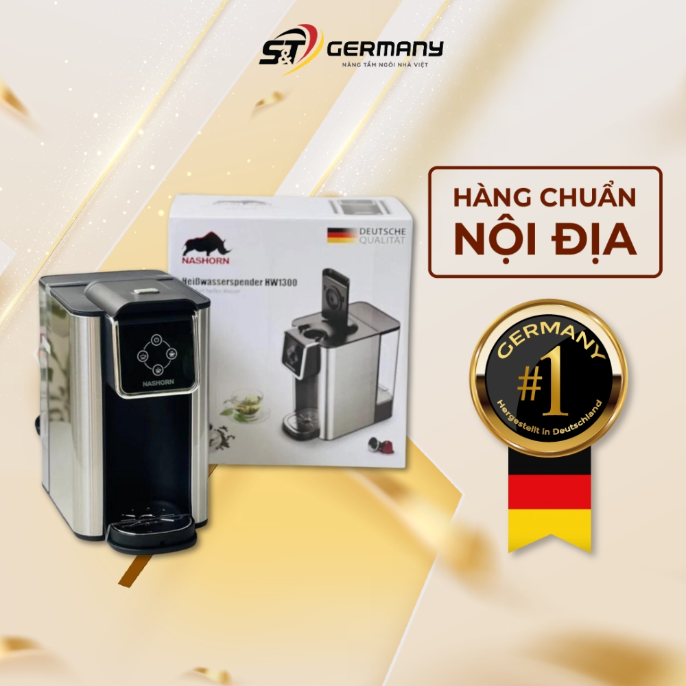 Bình thủy điện NASHORN HW1300 nội địa Đức dung tích 1,5L, bình thủy đun sôi Đức GermanySnT 60015