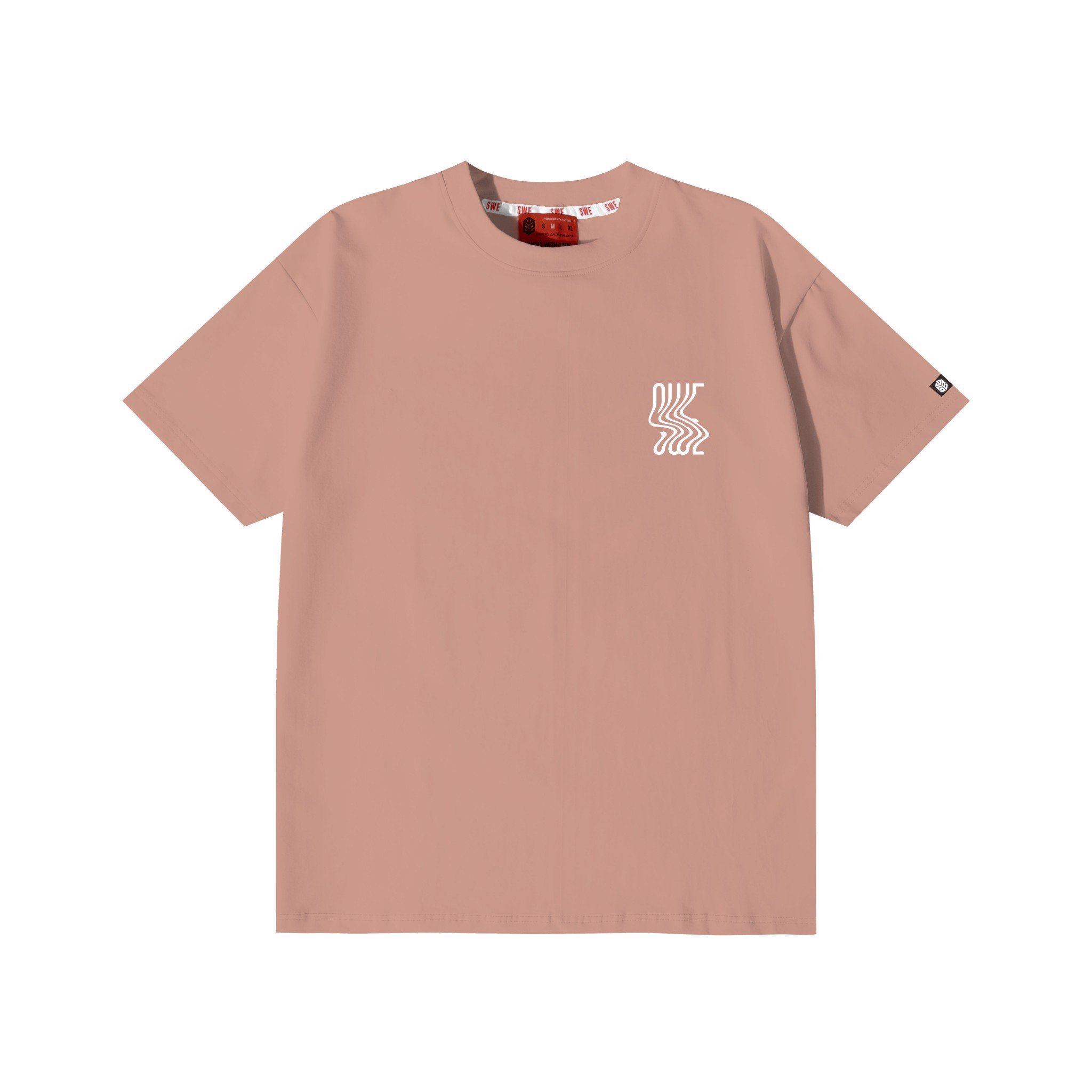 Áo thun nam nữ SWE  INTL TEE - Hồng in chữ local brand, cotton thoáng mát
