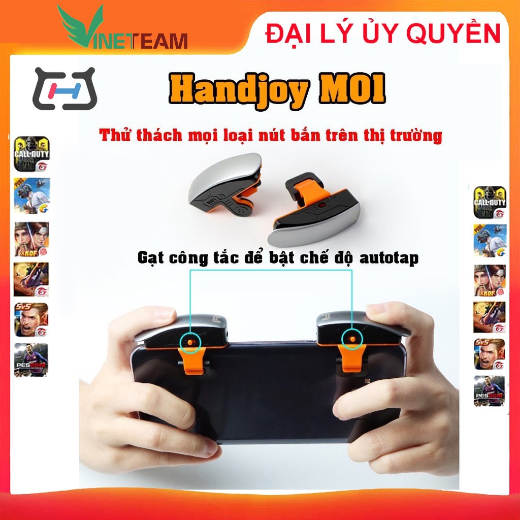 Handjoy M01  Nút Bấm Game Tự Động Autotap Cực Khủng Siêu Nhanh Siêu Nhỏ Gọn Chơi Game Pubg Call Of Duty -Dc3977