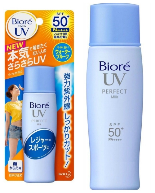 Kem chống nắng chống trôi Biore Uv Perfect Milk Spf 50+ PA+++ (40ml) - Nhật Bản