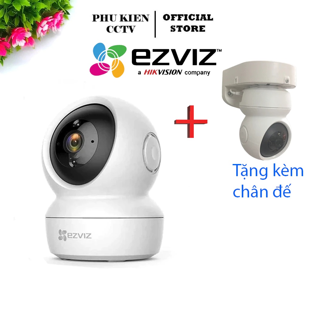 Camera Wifi EZVIZ C6N/H6C Pro 3MP/5MP Có Màu, Có Hồng Ngoại ban đêm, Siêu Nét, Xoay 360 Độ - Bảo Hành Chính Hãng 24 Tháng