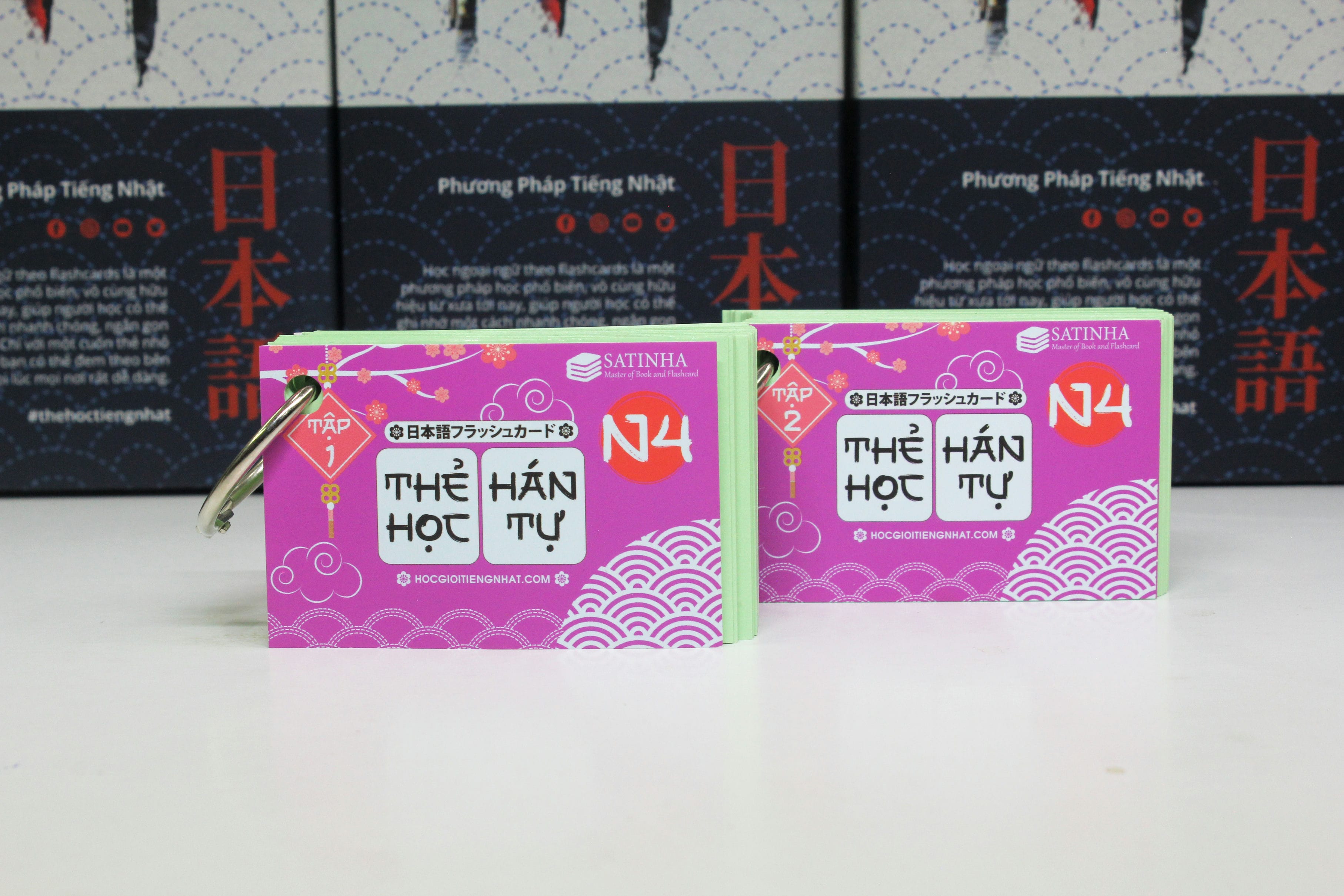 FLASHCARD N4 - THẺ HỌC KANJI N4 - 2 XẤP BẢN MỚI