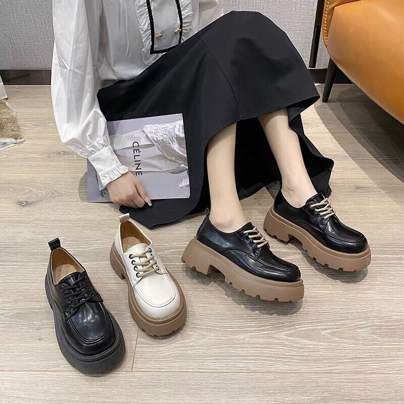 Giầy đốc cổ ngắn buộc dây