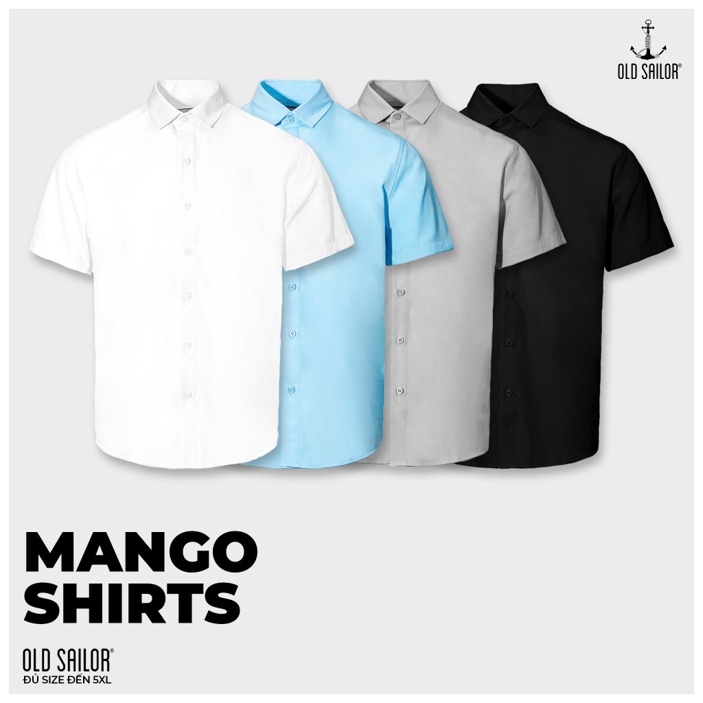 Áo sơ mi mango old sailor - 88582 - big size upto 5xl