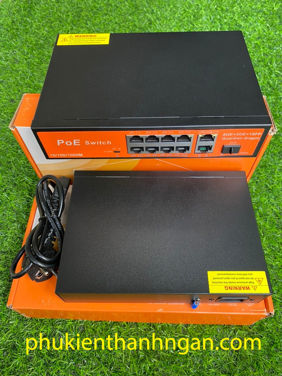 Switch smart poe 8 port 2 uplink gigabit và 1 port sfp uplink