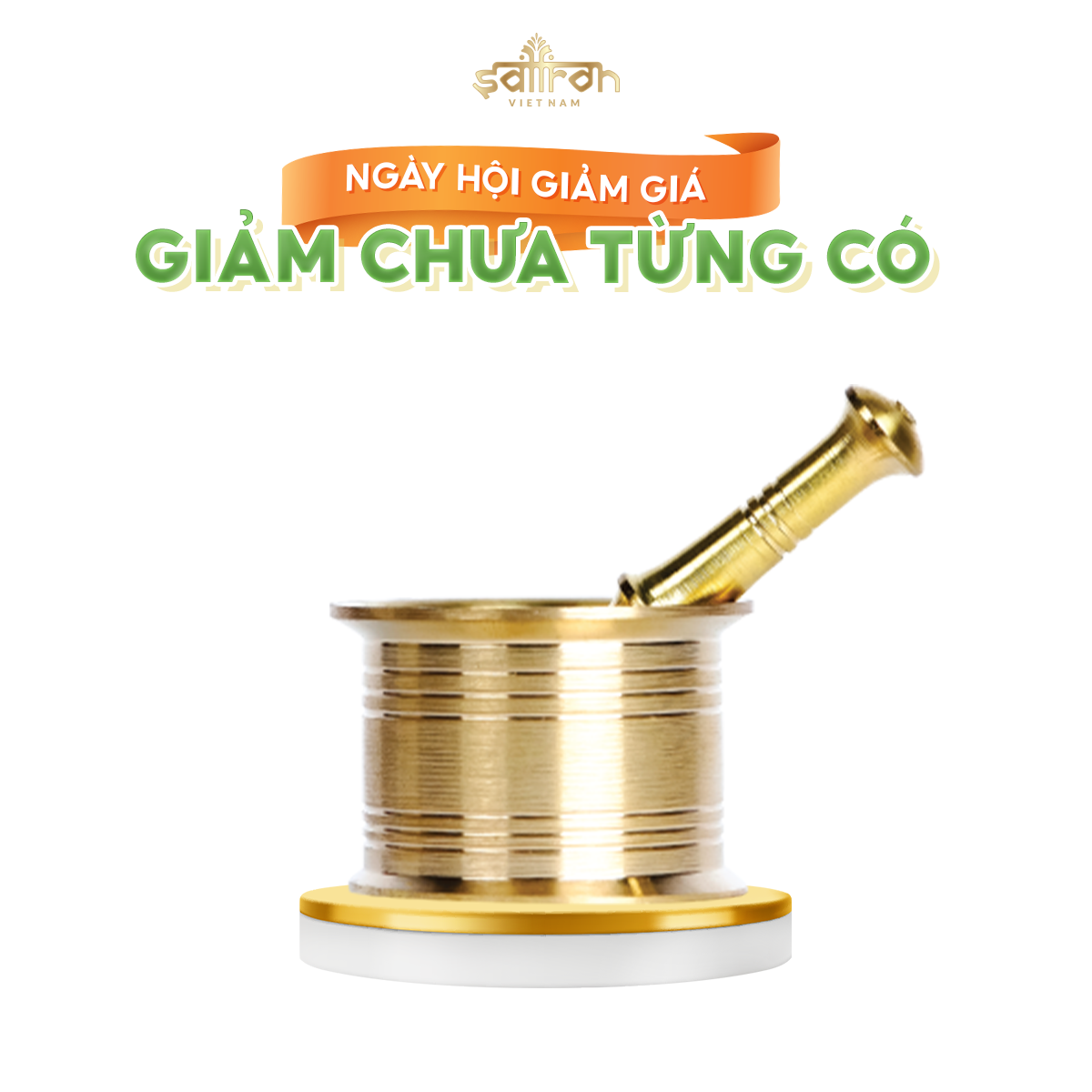 Qùa tặng cối nghiền Saffron - nghiền nhỏ sợi nhụy hoa nghệ tây