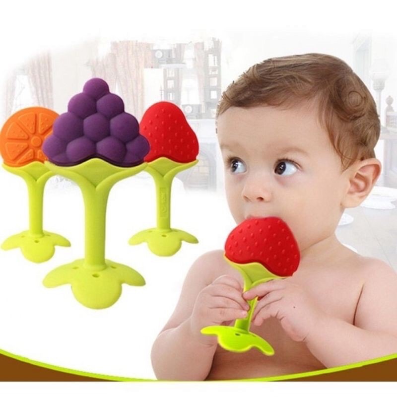 Đồ chơi cắn răng gặm nướu hình hoa quả cho bé