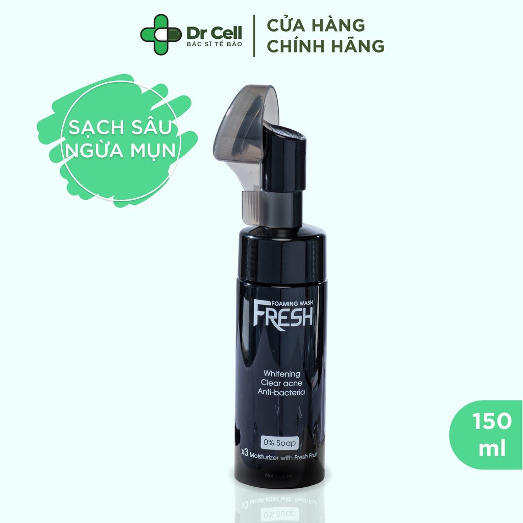 Sữa rửa mặt sạch sâu ngừa mụn foaming wash fresh dr cell 150ml