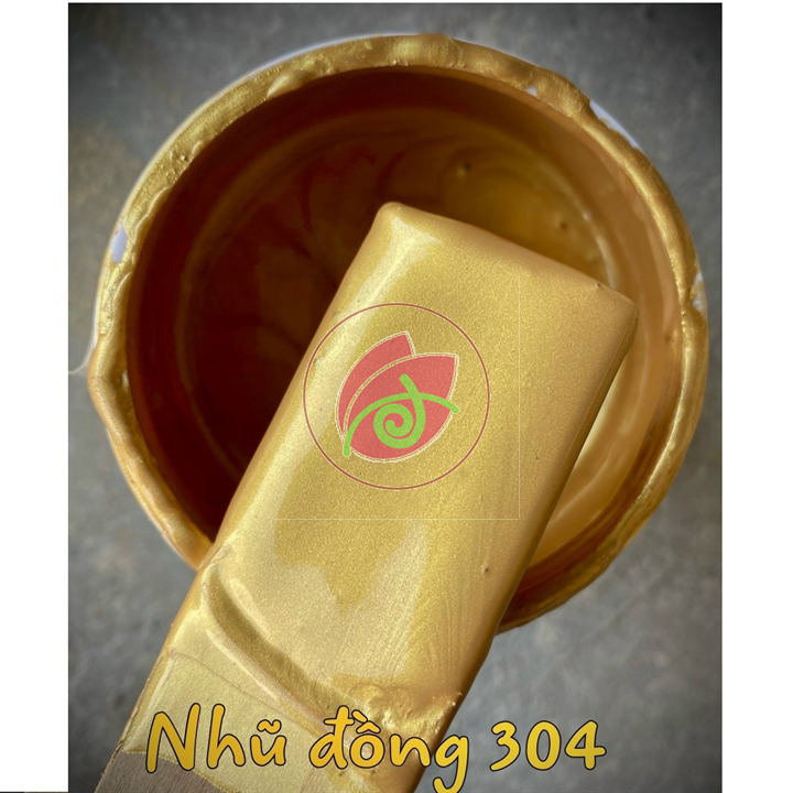 Sơn chậu màu nhũ đồng 304 hệ nước Yes Paint 850g