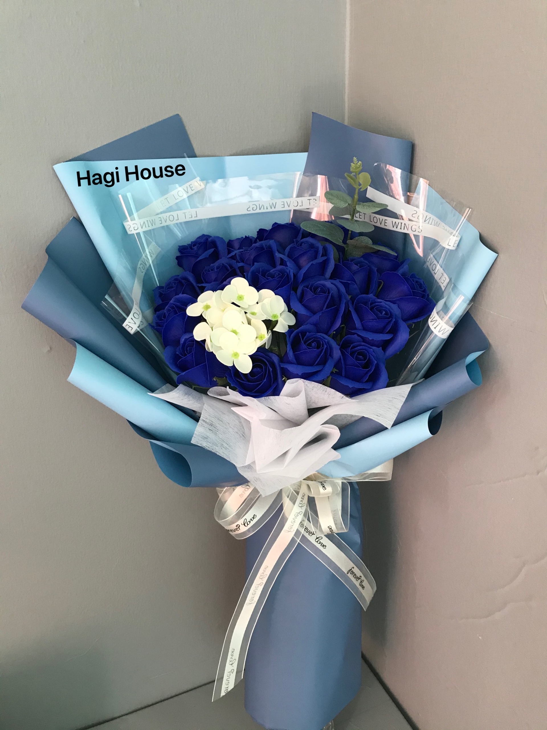 Hoa sáp thơm bó đứng 20 bông vĩnh hằng hàng sẵn dùng làm quà tặng ngày sinh nhật ngày lễ 20-10 lễ 8-3