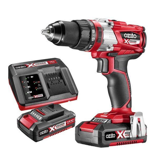 Máy khoan pin 18v không chổi than brushless có búa hiệu ozito pxbhk-120 hàng mới 100% nhập khẩu australia