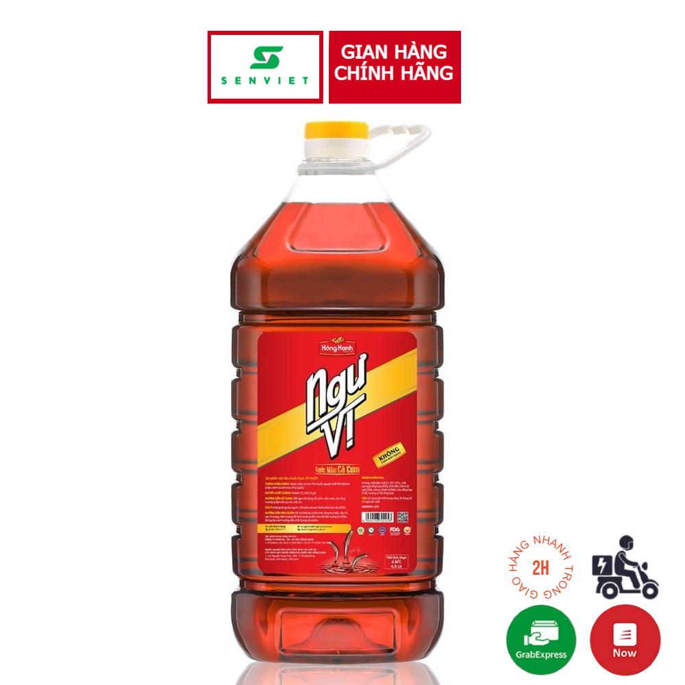 Nước mắm cá cơm ngư vị hồng hạnh 5l