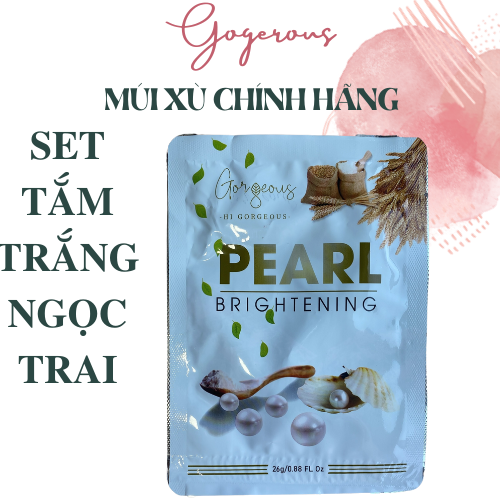 Set tắm trắng ngọc trai Múi Xù Gogerous chính hãng dưỡng trắng da body
