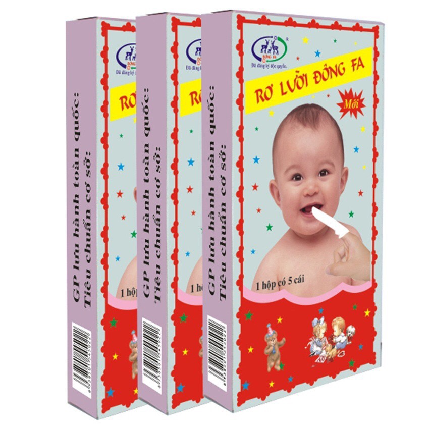 Combo 5 hộp gạc rơ lưỡi đông pha vệ sinh răng miệng cho bé sơ sinh và đang mọc răng
