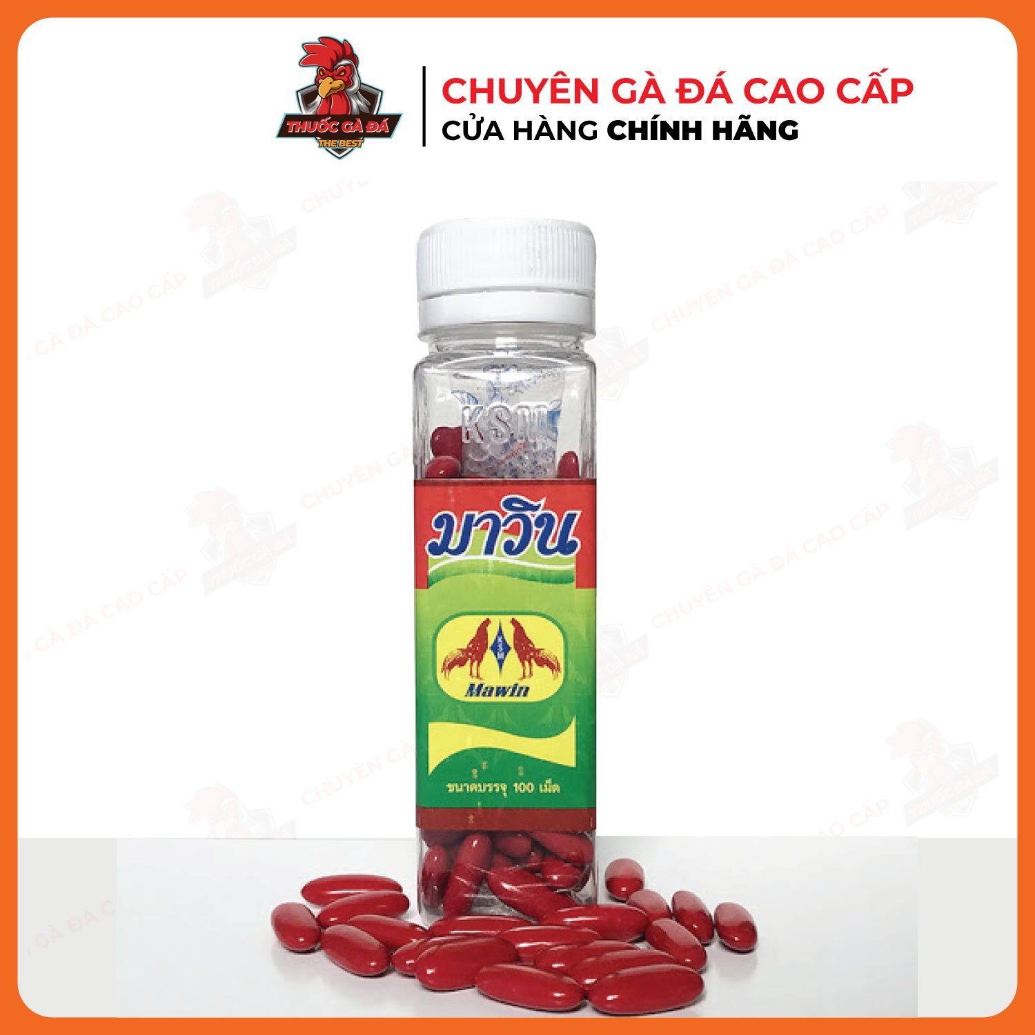 Bổ máu mawin cho gà đá hộp 100 viên thế hệ mới