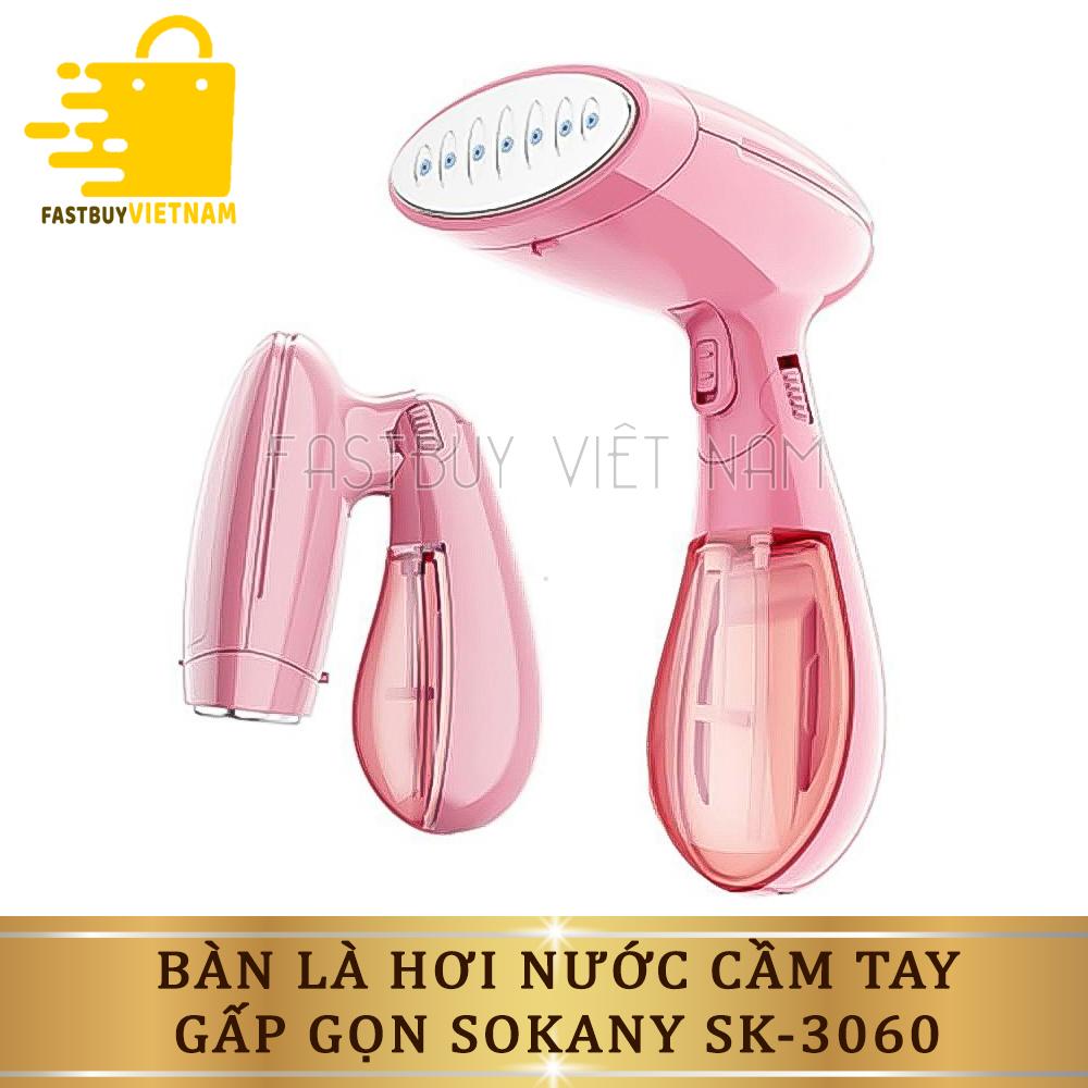 [Voucher 7% Max 800K]Bàn Ủi / Bàn Là Hơi Nước Cầm Tay Gấp Gọn Sokany SK-3060  Dễ Dàng Mang Theo Khi Đi Du Lịch, Đi Công Tác Mà Không Chiếm Nhiều Diện Tích Túi Đồ Của Bạn.