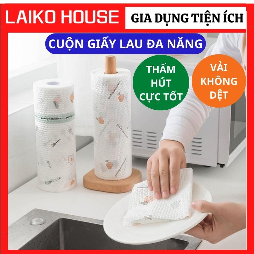 (GL) 50 Tờ khăn lau đa năng loại đẹp (1 cuộn), giấy lau, đồ dùng phòng bếp, vệ sinh nhà cửa, cuộn giấy lau
