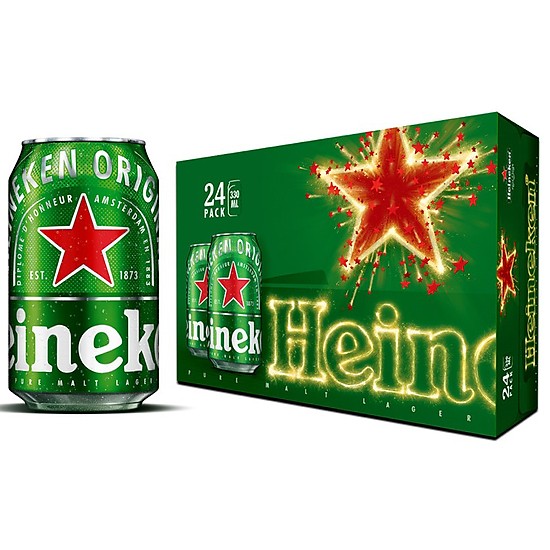 Thùng 24 lon Bia Heineken (330ml/lon)