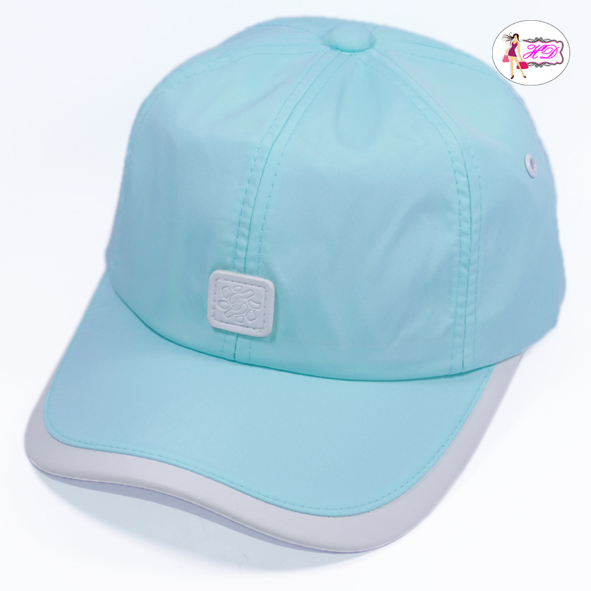 Nón kết nam nữ đẹp mặt da chữ S mũ lưỡi trai đen chất liệu vải dù thoáng mát mẫu mã thời trang