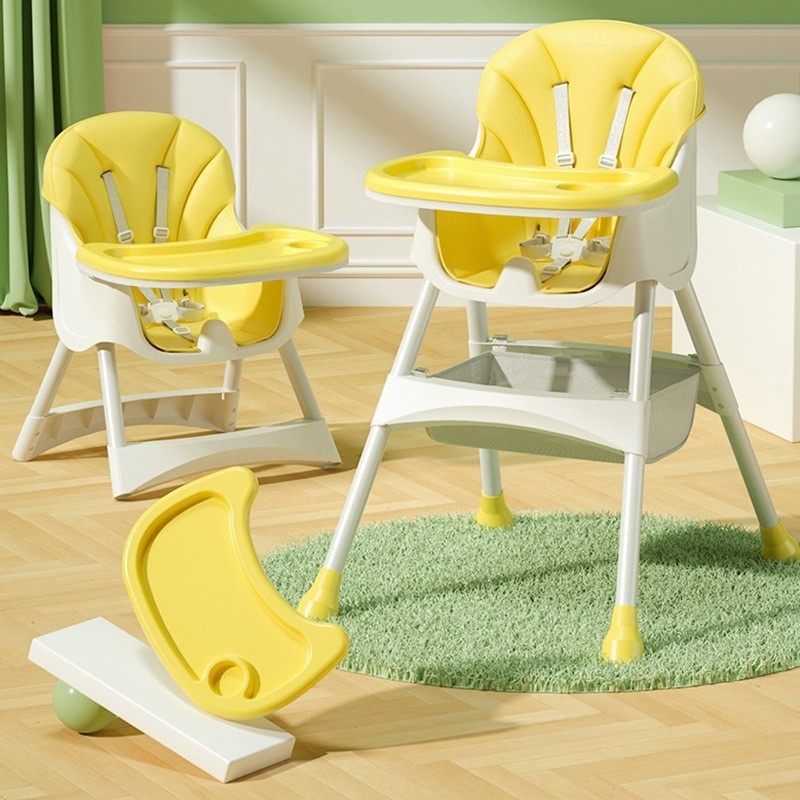 ♀▬  [ Tặng muỗng báo nóng] Ghế Ăn Dặm Cao Cấp KIDWOW / HANBEI Đa Chức Năng Thay Đổi Độ Cao Cho Bé Từ 6 Tháng Đến 5 Tuổi