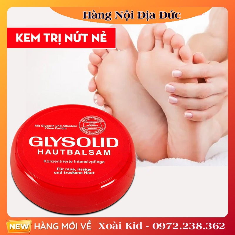 Kem dưỡng ẩm, nứt nẻ Glysolid Hautbalsam, 100 ml của Đức