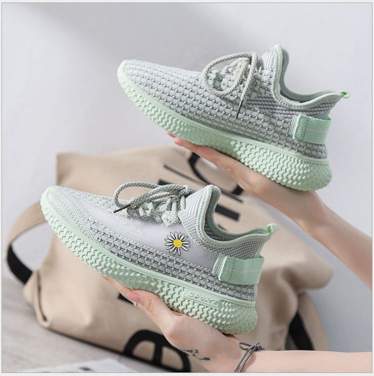 Giày thể thao nữ cổ chun SPORT  , siêu nhẹ , siêu êm, thich hợp đi chơi đi hoc đi làm . thêu hoa cúc mẫu mới 2021 hot hit KÈM ẢNH THẬ