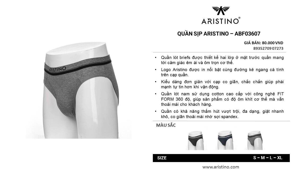 Sịp nam tam giác Aristino ABF03607 cotton cao cấp