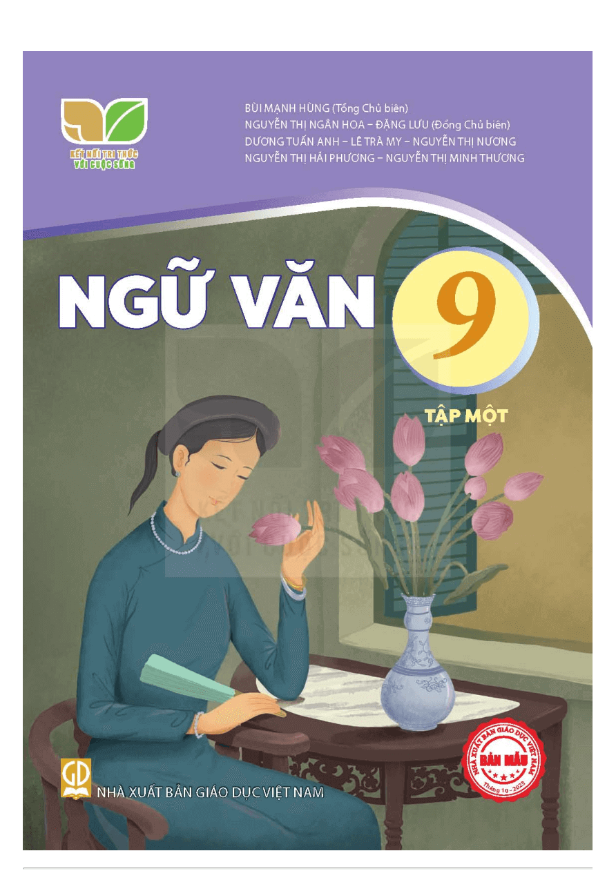Sách giáo khoa Ngữ Văn 9- Tập một- Kết Nối Tri Thức Với Cuộc Sống (Kèm Nilon bọc Sách)