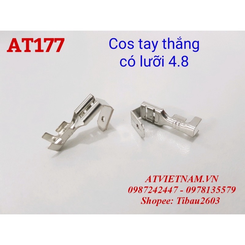 Cos 4.8 có lưỡi đưa lên tay thắng - AT177 ( bịch 50 cái)