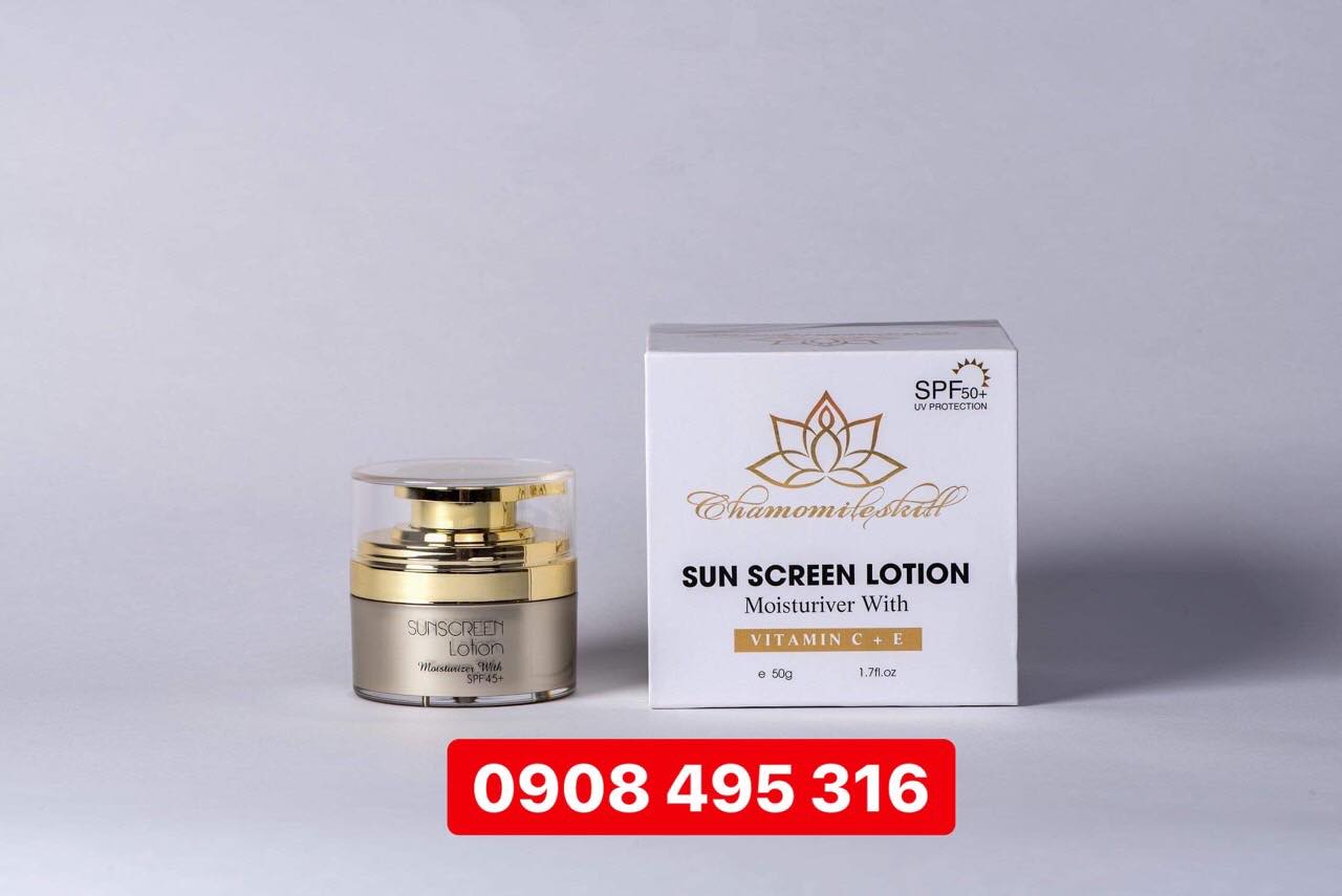 [HCM]KEM DƯỠNG NGÀY CHỐNG NẮNG CHAMOMILESKILL. CHỐNG NẮNG, DƯỠNG TRẮNG, MAKEUP NÂNG TONE, MỊN MÀNG