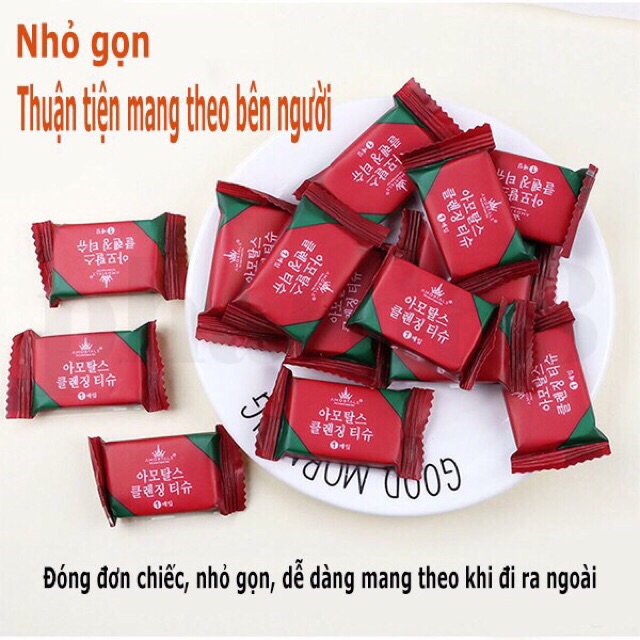 Gói 20 viên khăn giấy nén đa năng hàn quốc