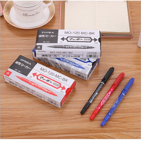 Bút Đánh Dấu Cơ Khí 2 Đầu Nhỏ,Mực Khô Nhanh Bền Màu,Marking Chi Tiết Cơ Khí ,Thủy Tinh , Nhựa