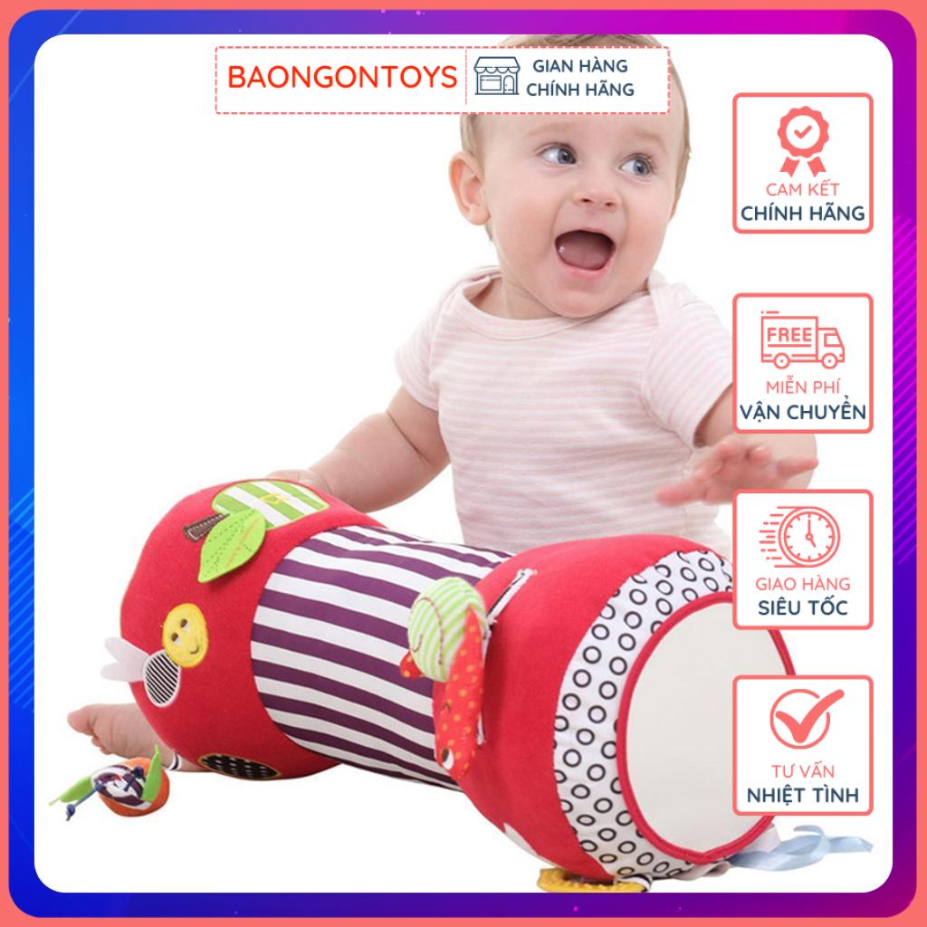 Đồ chơi vận động cho bé sơ sinh, gối lăn mềm nhồi bông cho bé tập trườn, bò – bao ngon toys – dv64