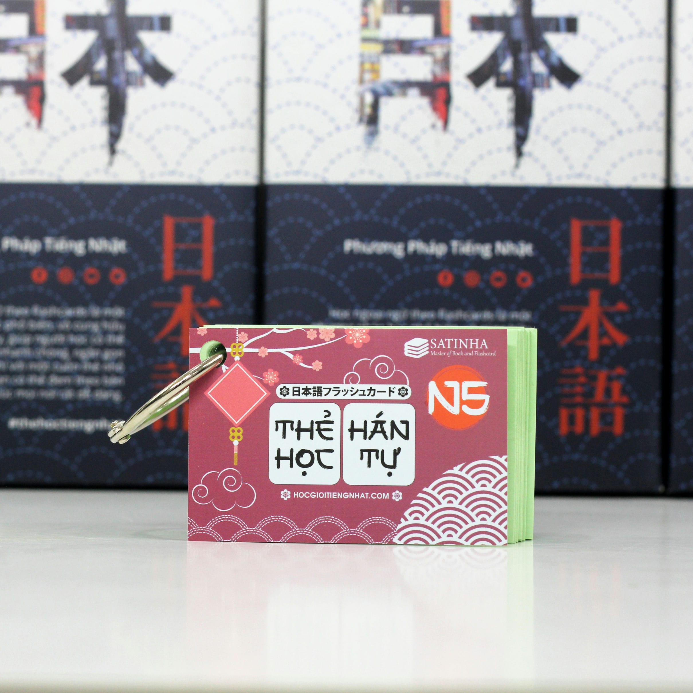 FLASHCARD - THẺ HỌC KANJI N5 - 1 XẤP BẢN MỚI
