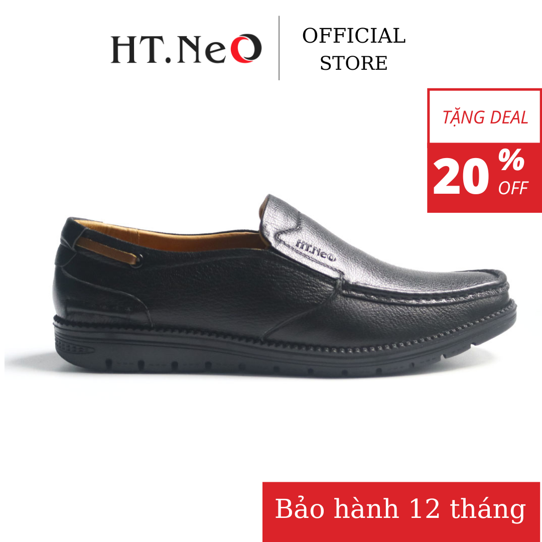 Giày tây lười - giày slip-on công sở ht.neo da thật cao cấp gm01