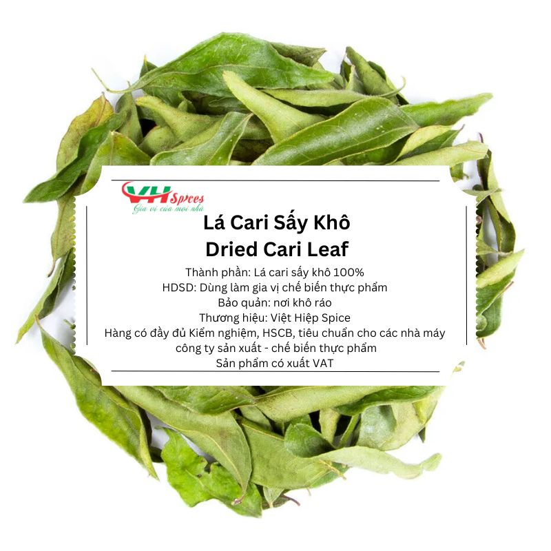 Lá cari - cury leaves - sấy khô gói 250g - việt hiệp