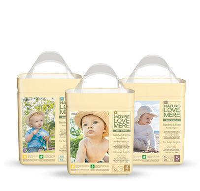 Bỉm quần Bamboo cho da nhạy cảm NATURE LOVE MERE phiên bản 2021 nội địa HÀN SizeL22/XL20/XXL18