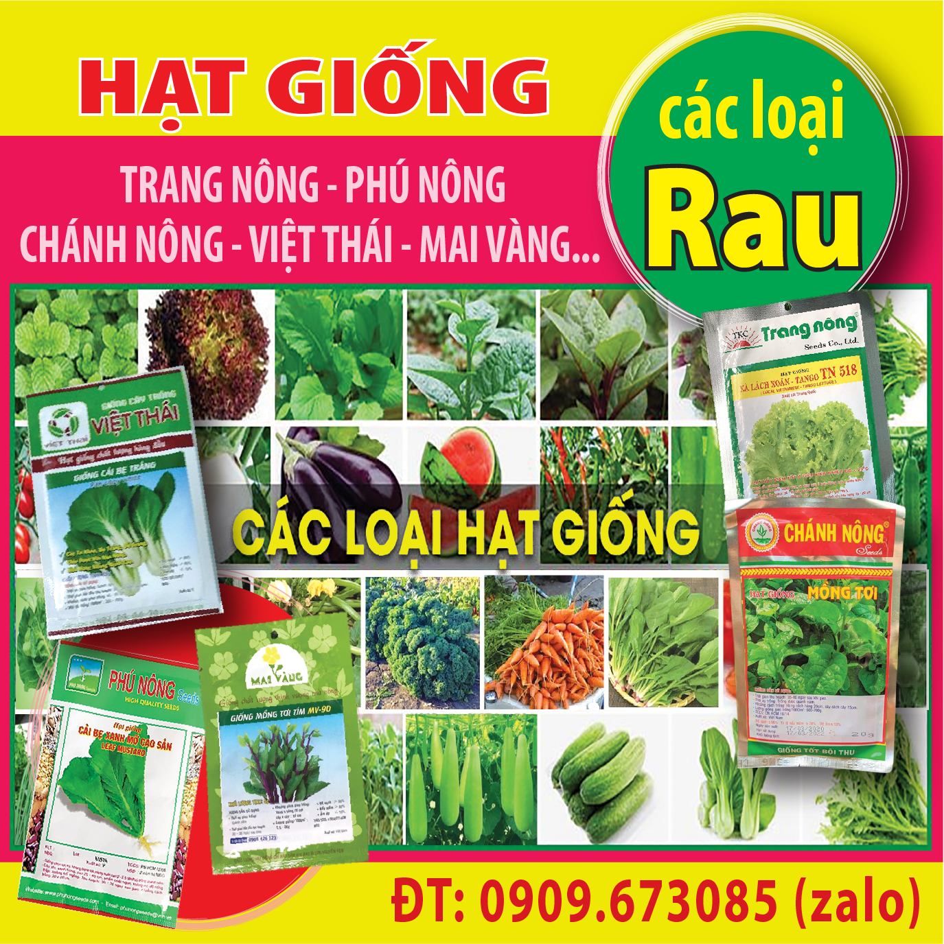 Hạt giống các loại Rau