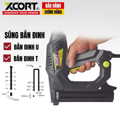 Súng bắn đinh súng bắn đinh ghim điện XCORT súng bắn đinh điện chính hãng