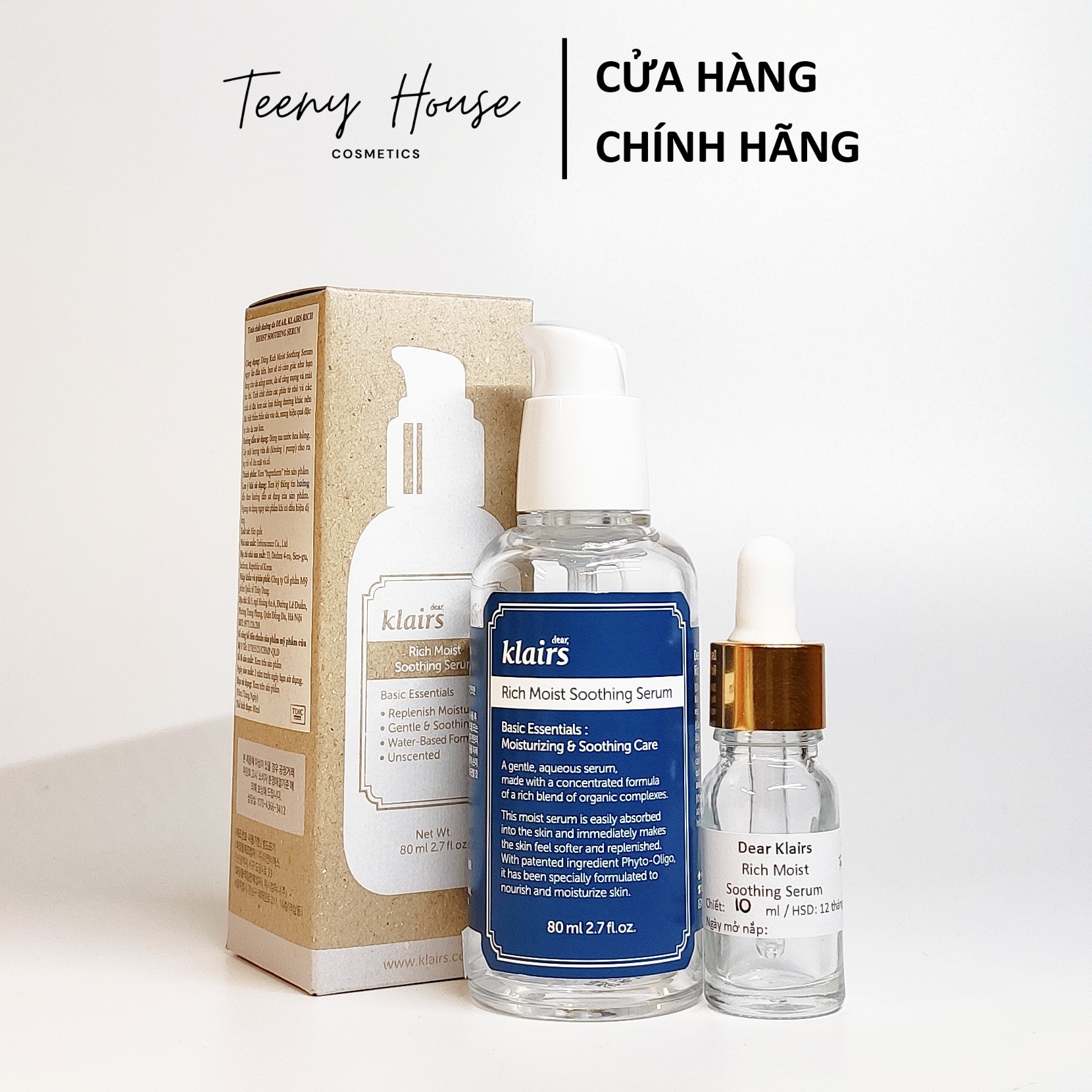 Tinh chất dưỡng ẩm Dear Klairs Rich Moist Soothing Serum