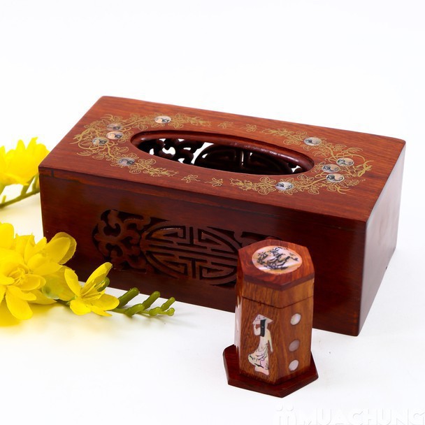 Combo Hộp đựng giấy và hộp đựng tăm