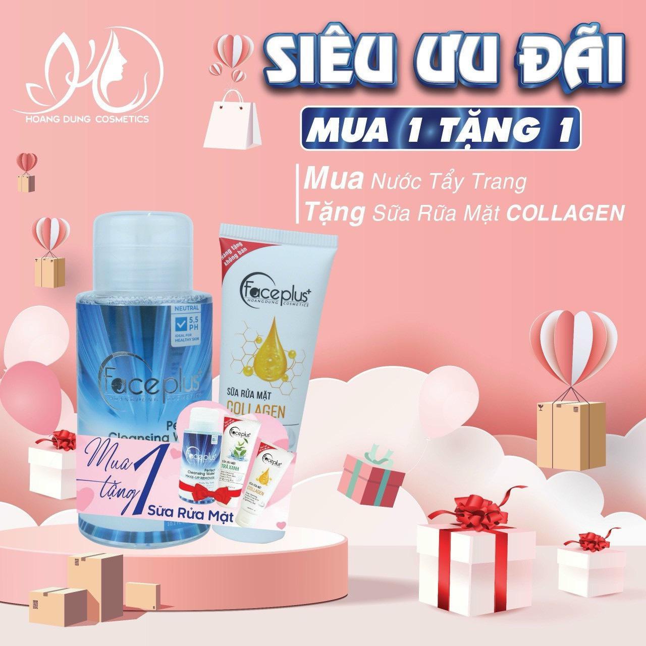Nước tẩy trang sạch sâu Faceplus+ 300ml