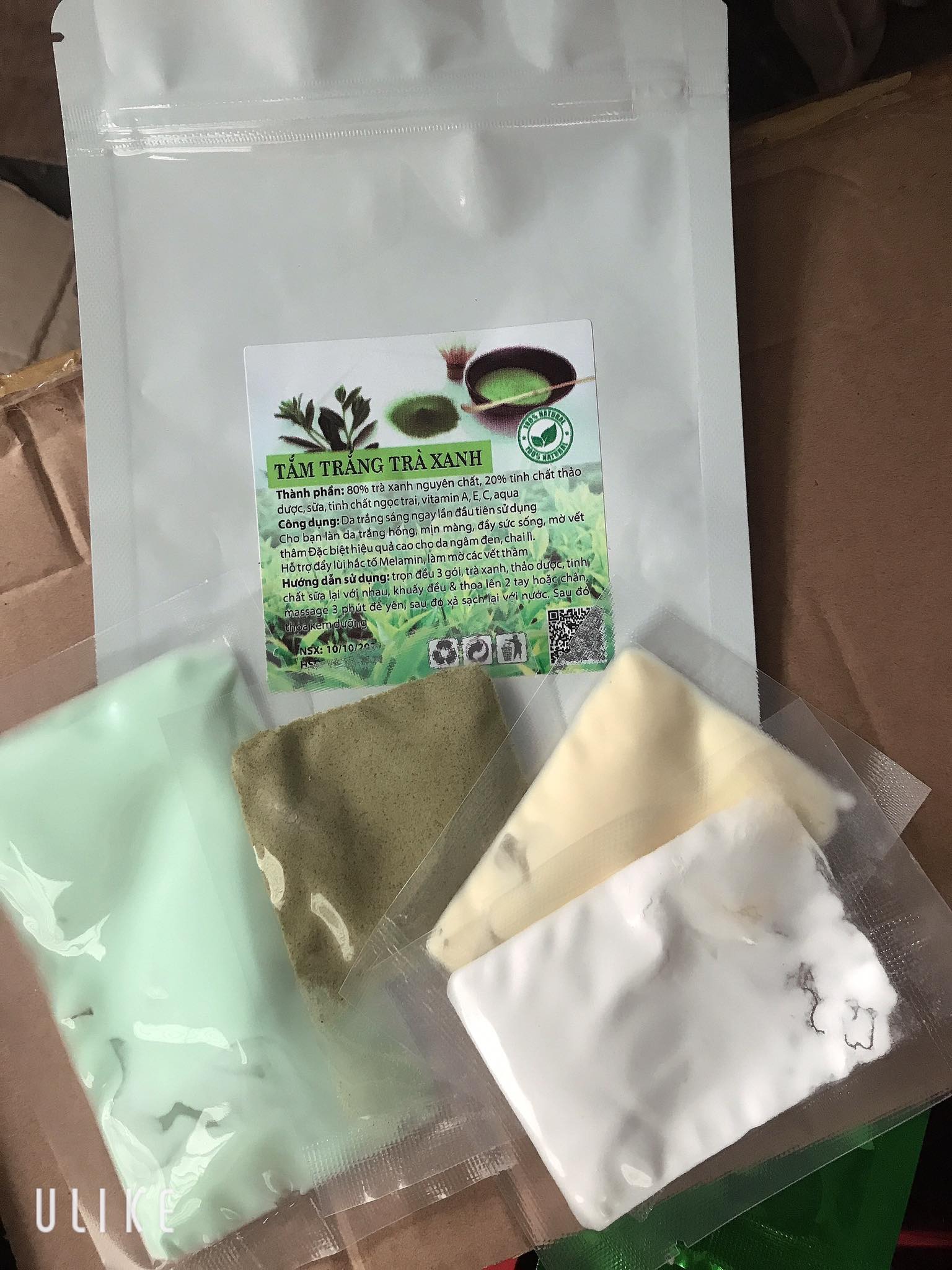Tắm trắng trà xanh