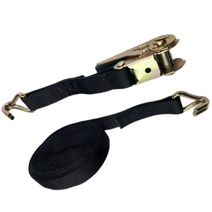 Dây đai siết, chằng hàng tăng đơ móc J Tải trọng 1000kg bản 2.5cm độ dài 3m