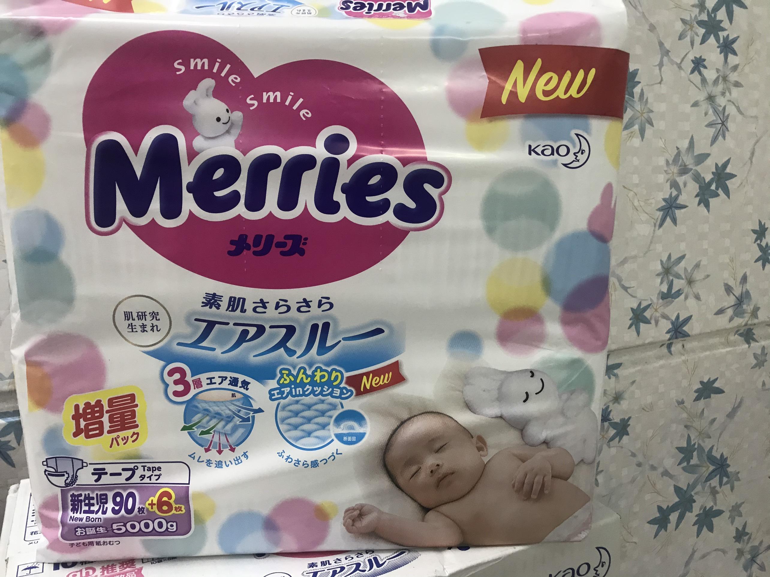 Bỉm tã quần merries nội địa nhật bản cộng miếng size m58+6/l44+6/xl38+6