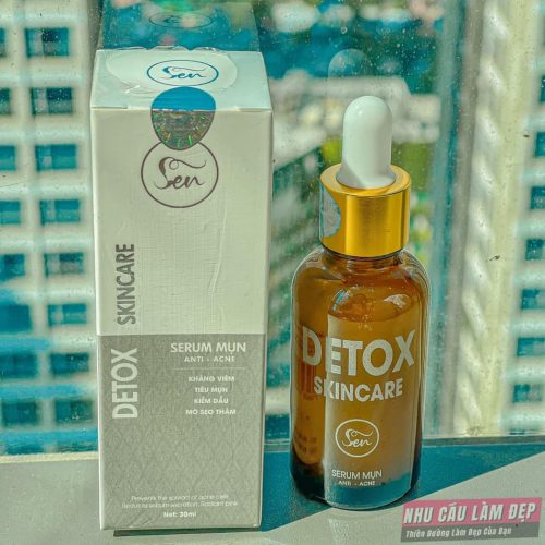 Serum Detox giảm Mụn Sen Anti Acne SkinCare 30ml chính hãng Dược mỹ phẩm Sen