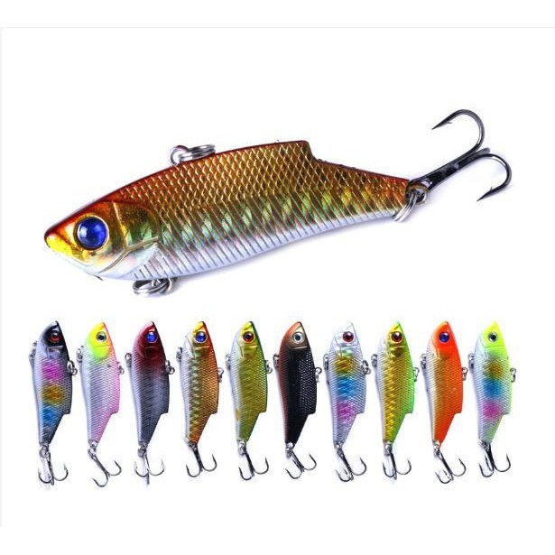 Mồi cấu cá lure vib thế giới đồ câu lure mồi câu vib nặng 10 gr dài 5.5cm