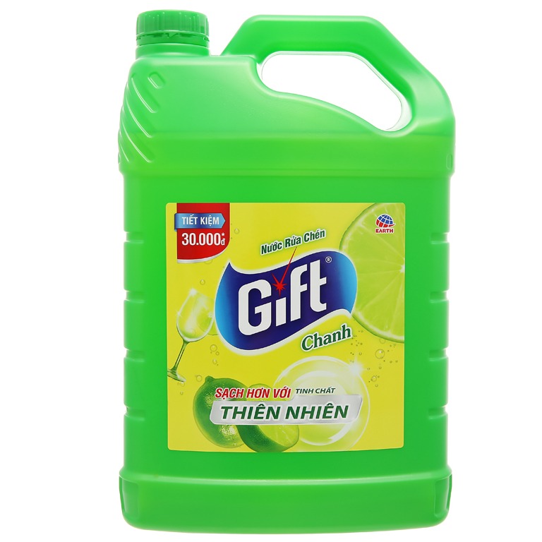 Nước rửa chén Gift hương chanh - trà chanh can 3.8kg
